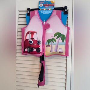 New Little Tikes Pink Kids Neoprene Life Jacket & Vest Sz 3-6 yrs